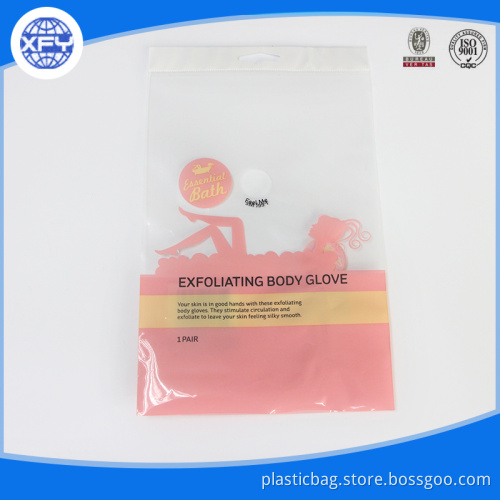 OPP plastic bags with header